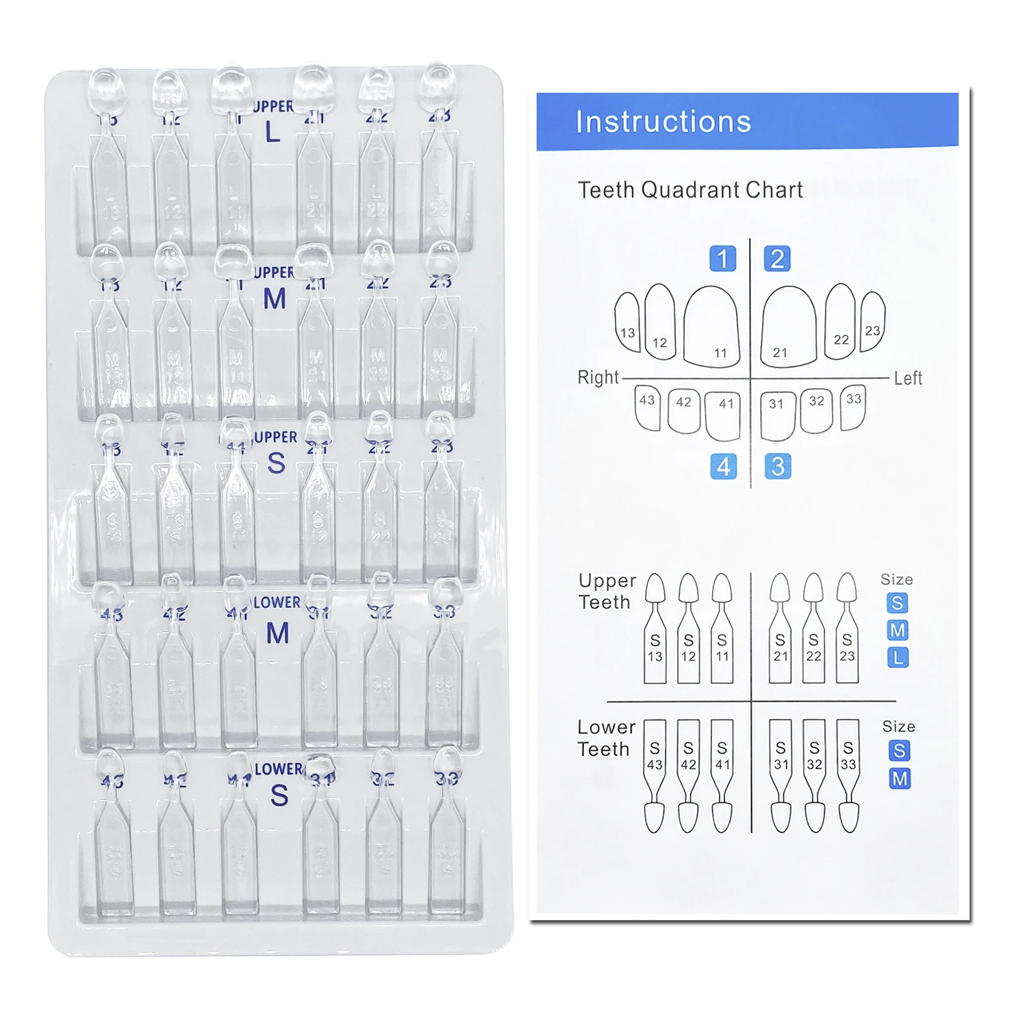 32pcs/Set Dental Veneer Mould  - Teeth Whitening Moulds ulasan dan harga