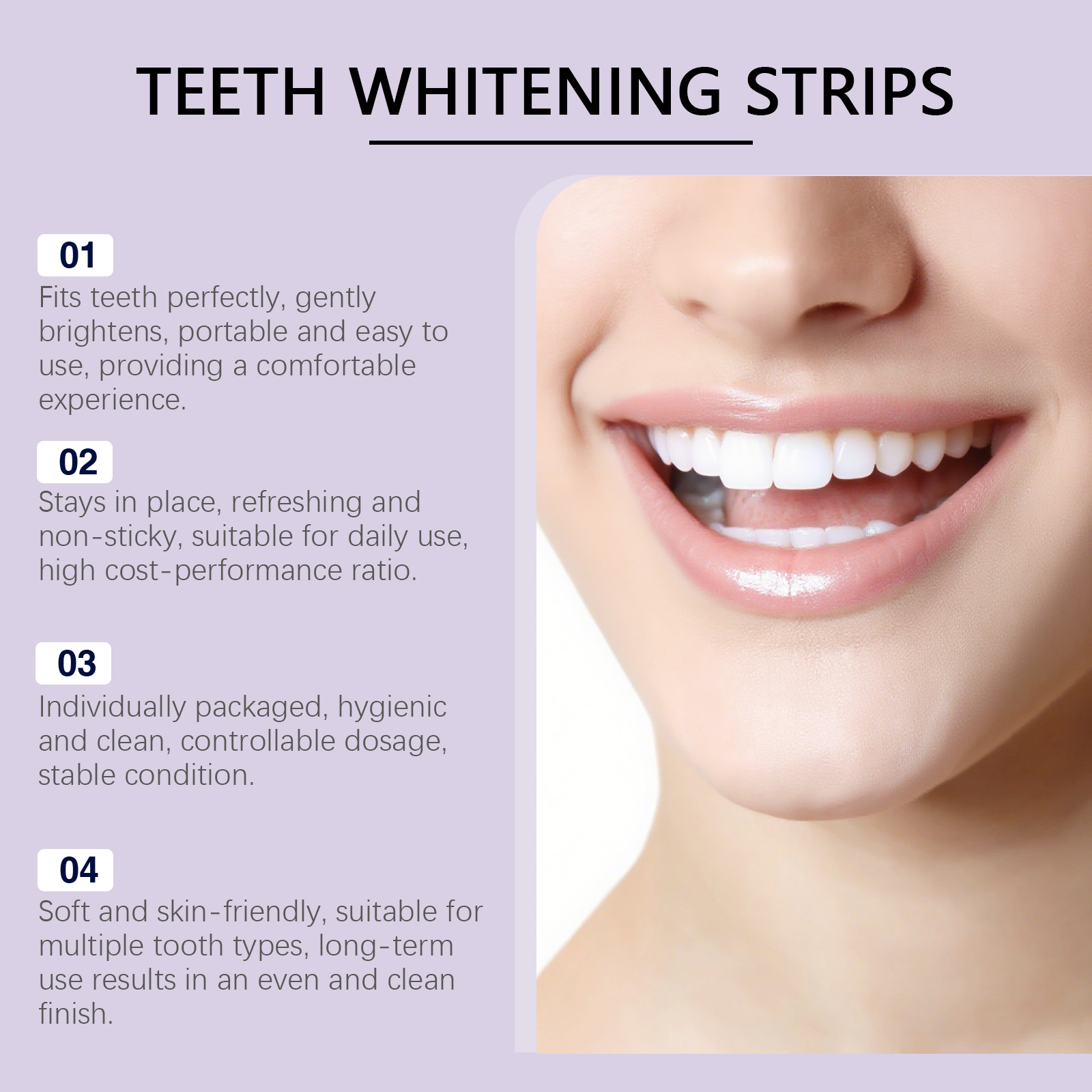 Purple Teeth Whitening Strips  - Teeth Whitening Quick ulasan dan harga
