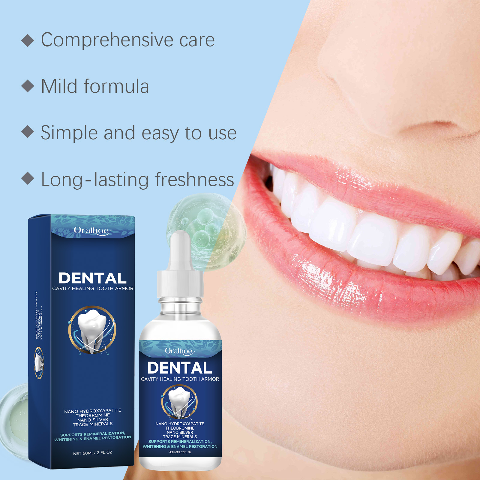 Oralhoe Teeth Brighten Serum L - Teeth Whitening Natural ulasan dan harga