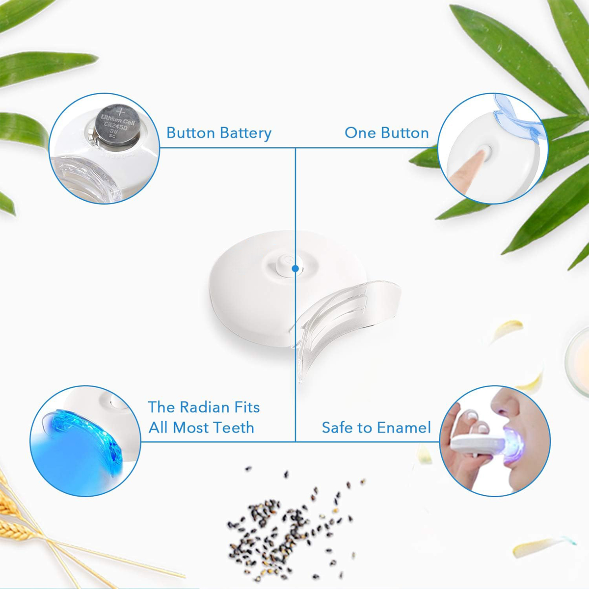 Teeth Whitening Kit - 5X LED L - Teeth Whitening At Home ulasan dan harga