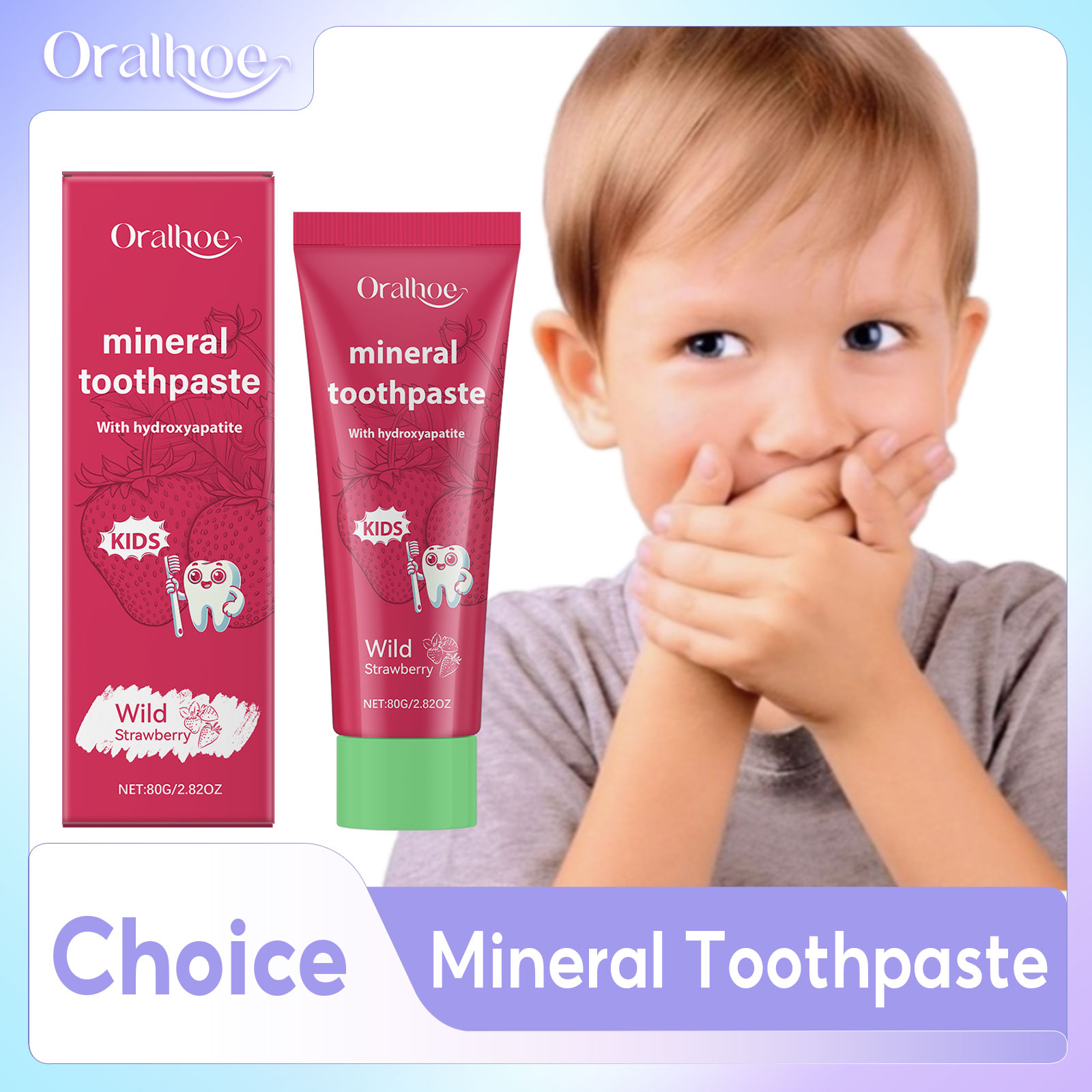 Oralhoe Kids Toothpaste Clean  - Teeth Whitening Natural ulasan dan harga