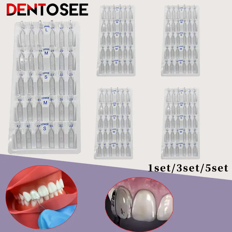 1Set/3Set/5Set Dental Veneer M - Teeth Whitening Moulds ulasan dan harga