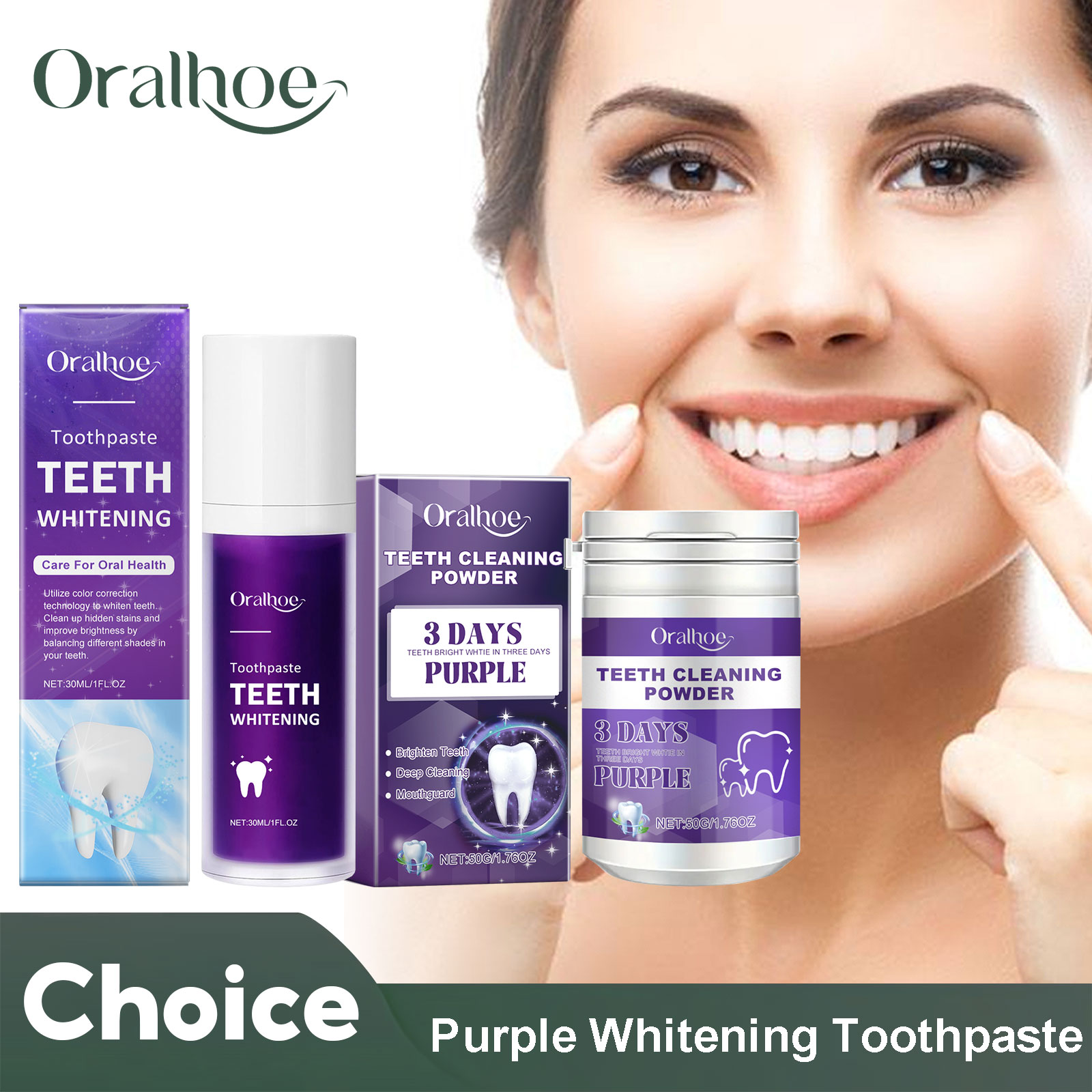 Purple Corrector Teeth Whiteni - Teeth Whitening At Home ulasan dan harga