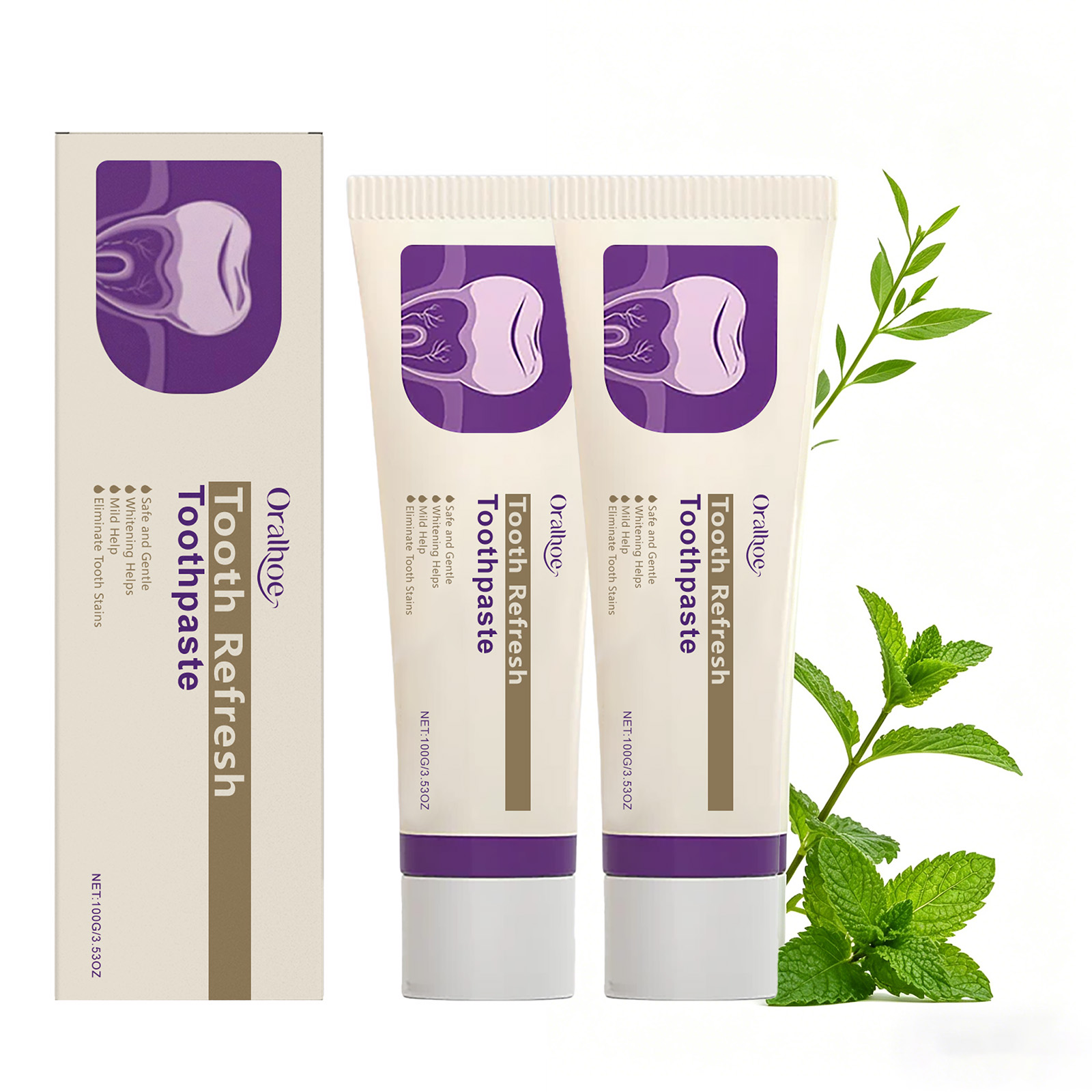 Tooth Refresh Whitening Minty  - Teeth Whitening Natural ulasan dan harga