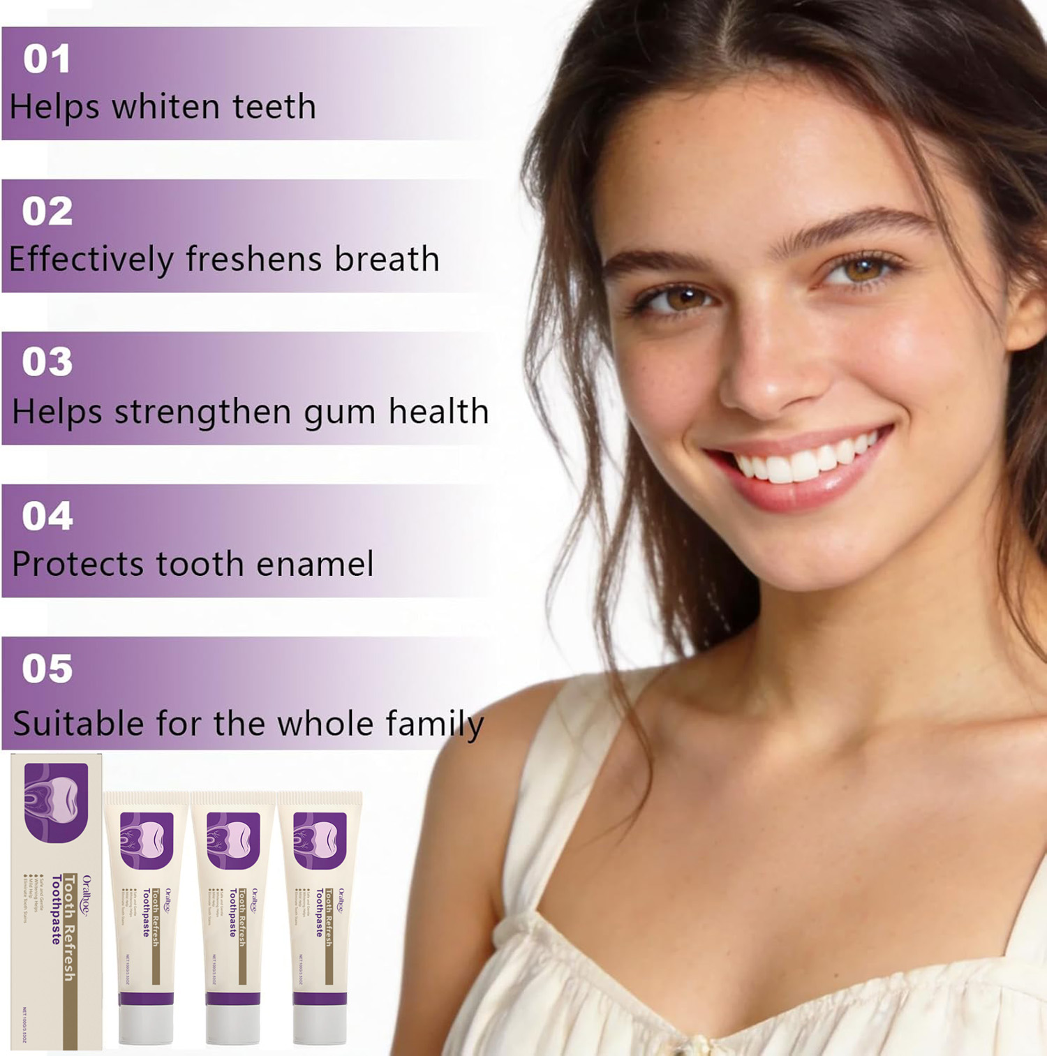 Tooth Refresh Whitening Minty  - Teeth Whitening Natural ulasan dan harga