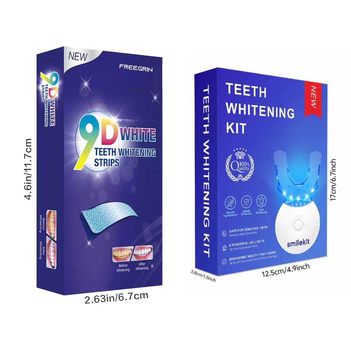 Teeth Whitening Kit - 5X LED L - Teeth Whitening At Home ulasan dan harga