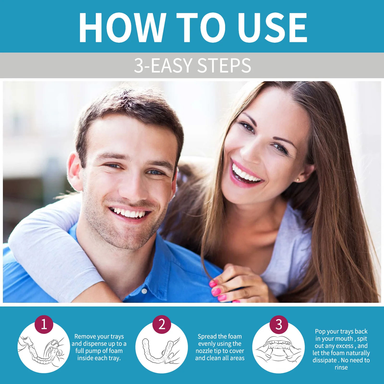 Aligner Denture Cleaner Foam D - Teeth Whitening Natural ulasan dan harga