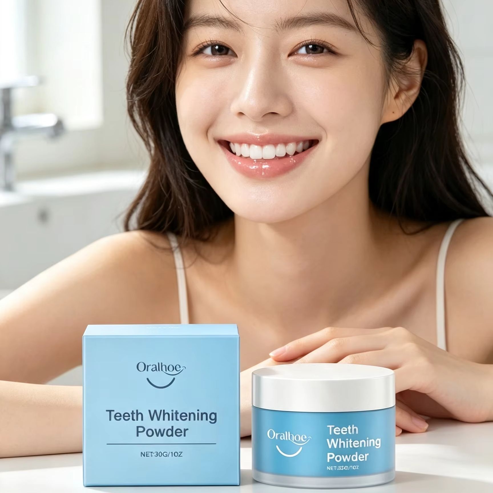Oralhoe Tooth Powder for Brush - Teeth Whitening At Home ulasan dan harga