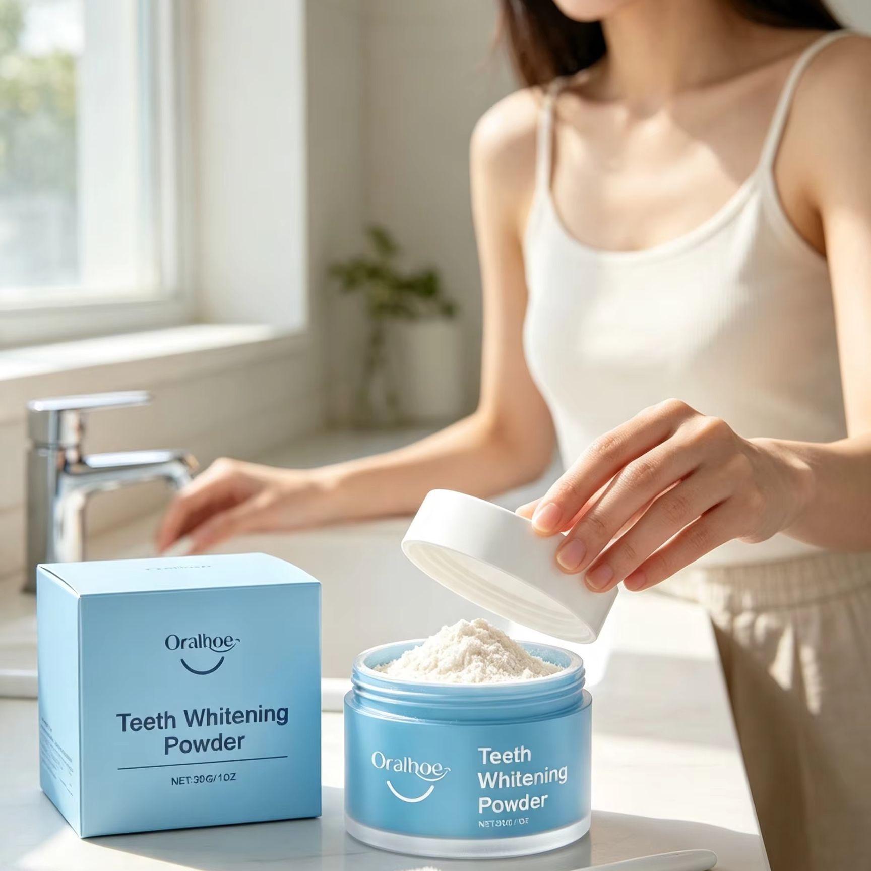 Oralhoe Tooth Powder for Brush - Teeth Whitening At Home ulasan dan harga