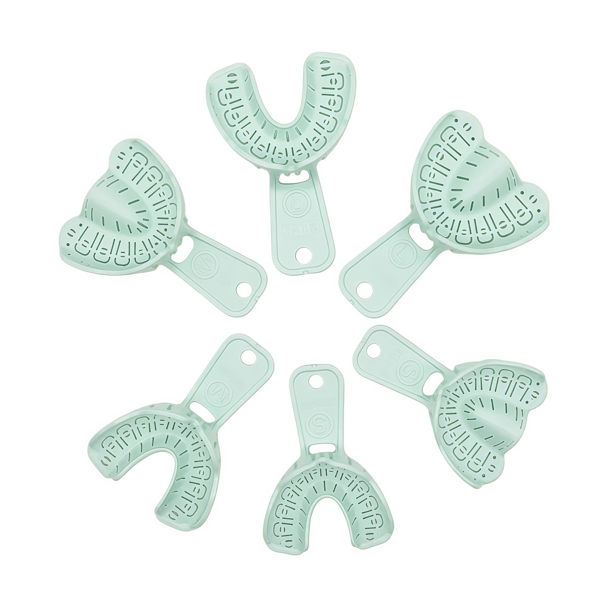 6pcs Dental Implant Tray Green - Teeth Whitening Tray ulasan dan harga