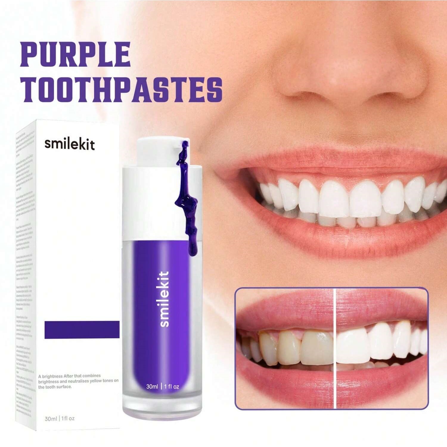 Effective Purple Corrector Ser - Teeth Whitening Xylitol ulasan dan harga