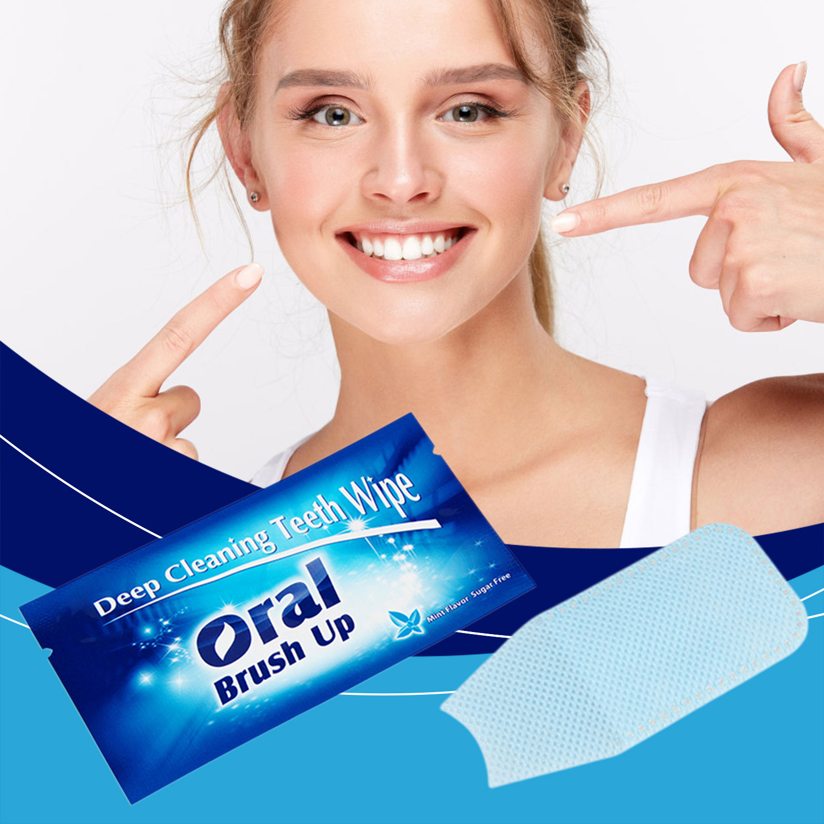 Finger Sleeve Dental-Wipe For  - Teeth Whitening Quick ulasan dan harga