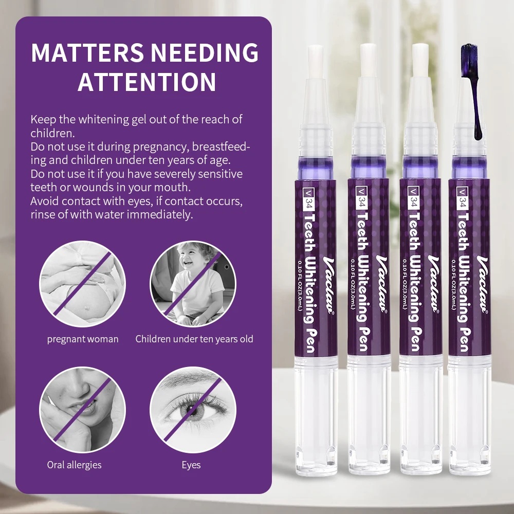 Vaclav V34 Purple teeth whiten - Teeth Whitening Xylitol ulasan dan harga